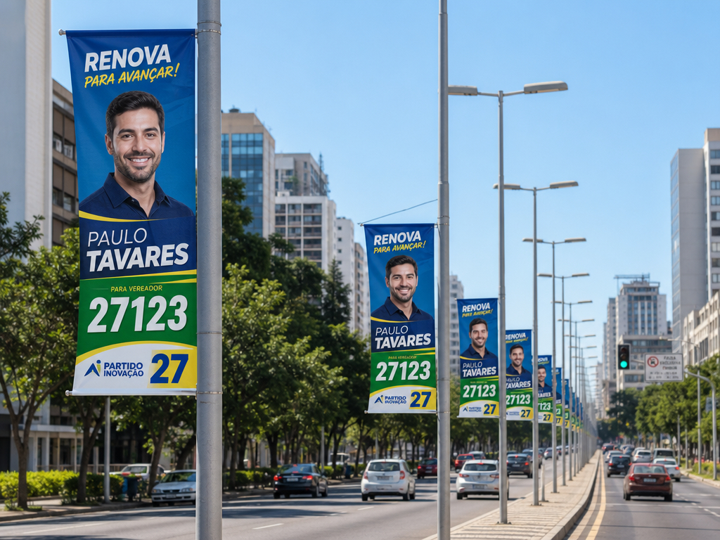 Projeto de bandeiras, bandeirões e faixas — GTX