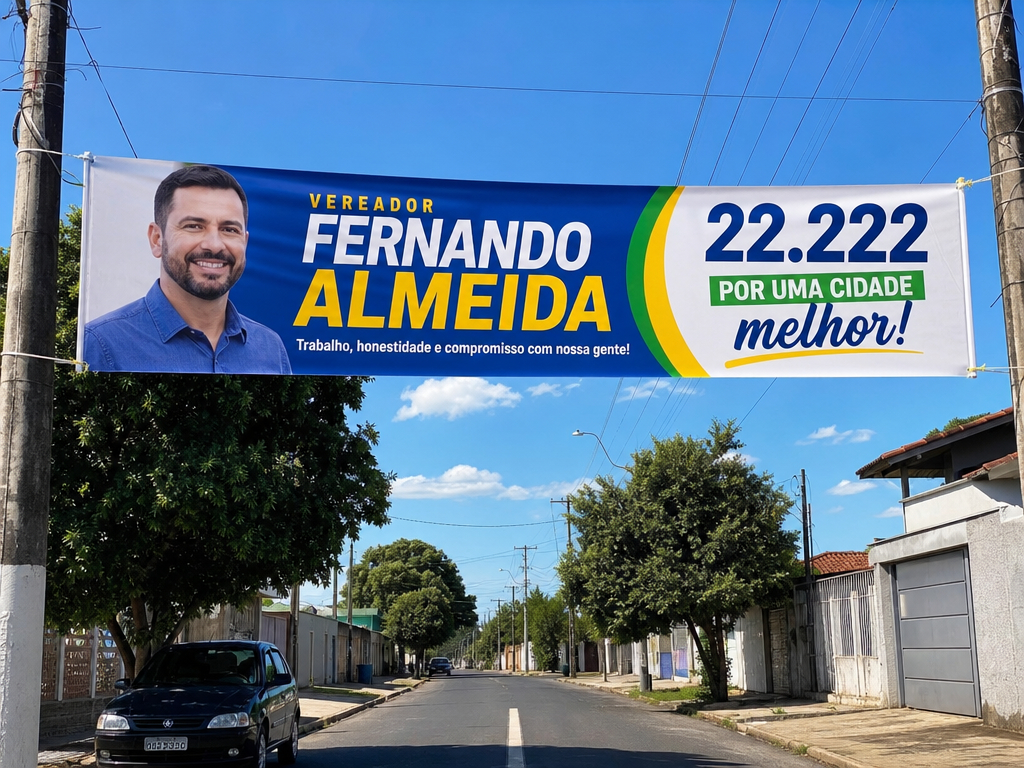 Projeto de bandeiras, bandeirões e faixas — GTX