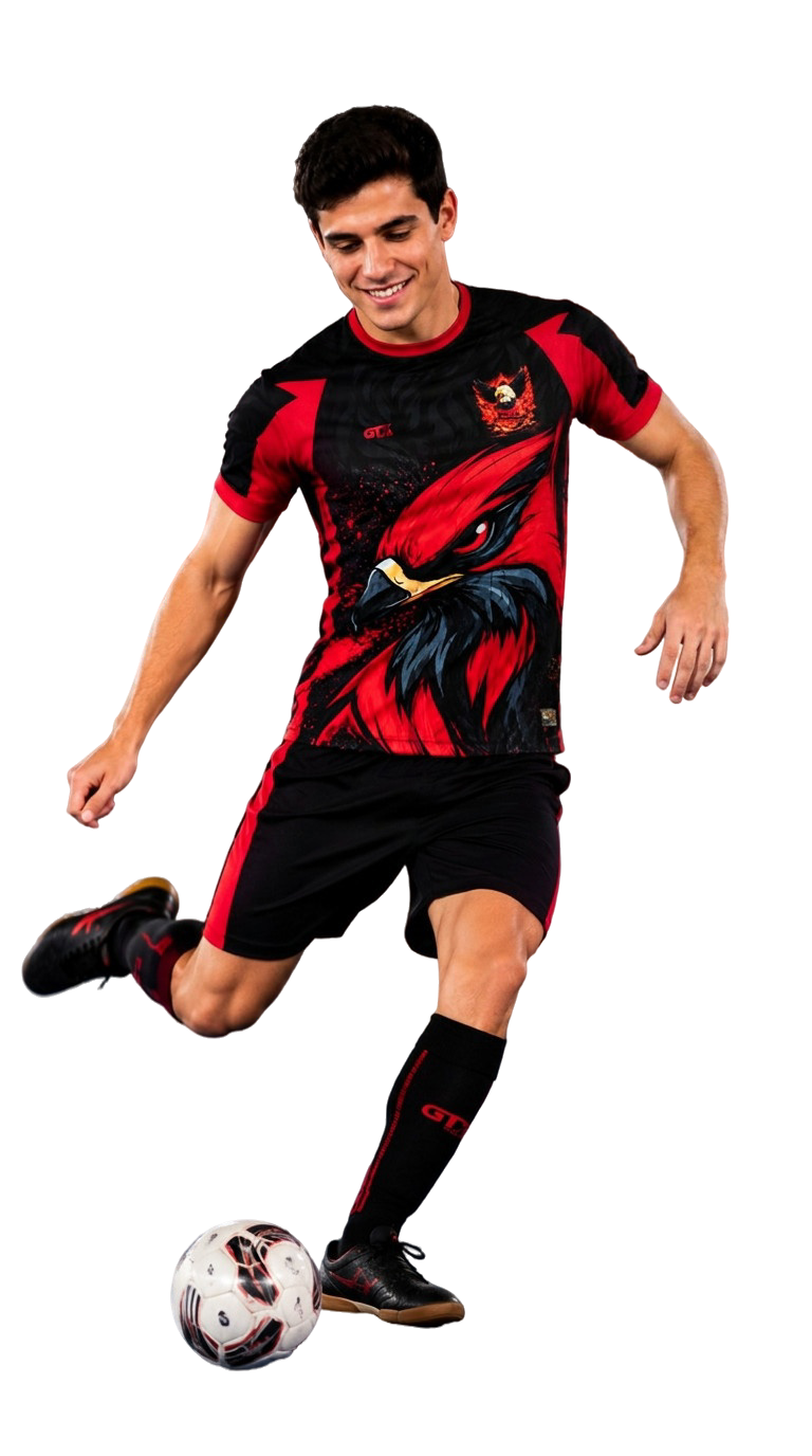O fardamento que joga com seu time